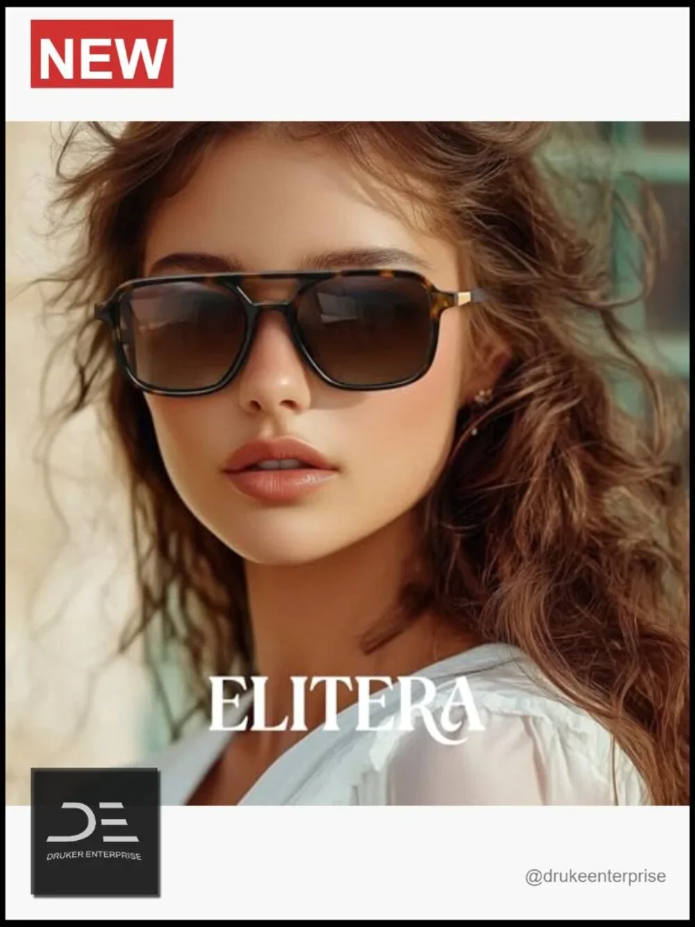 Polarized Trendy Rectangular Aviator Sunglasses UV Protection